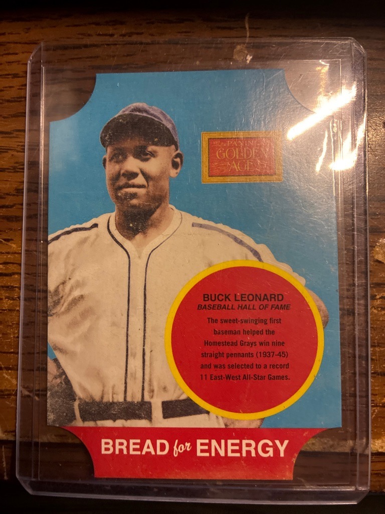 Buck Leonard (Note: Despite the prompt focusing on football, this specific card features baseball Hall of Famer Buck Leonard)