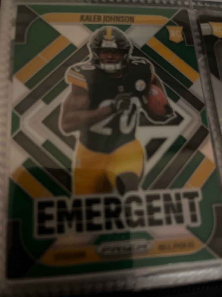 Najee Harris (Misidentified as Kaleb Johnson on Card)