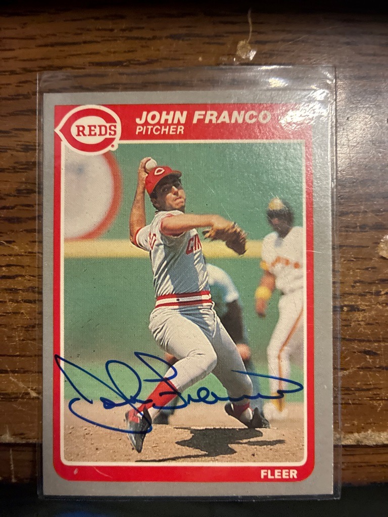 John Franco (Note: This is actually a baseball card featuring a pitcher, not a football player)