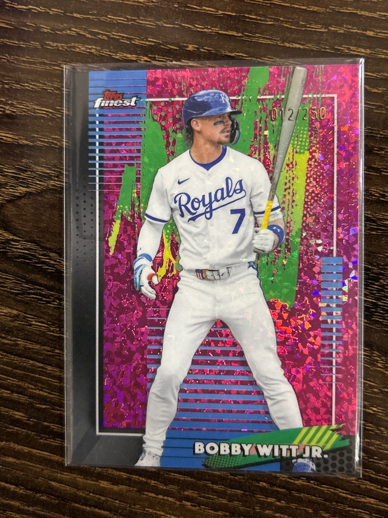 Bobby Witt Jr. (Note: This is a baseball card featuring a Major League Baseball player, not a football player)