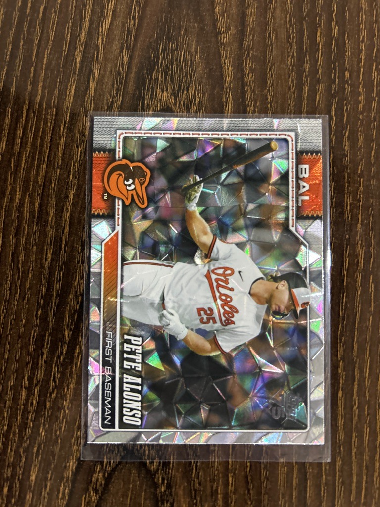 Pete Alonso (Misprint showing Baltimore Orioles uniform/text)