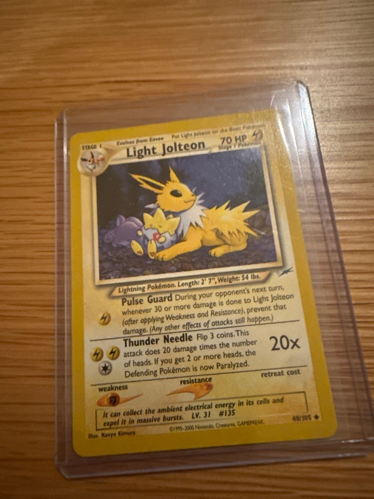 Light Jolteon (Note: This is a Pokémon card, not a football player)
