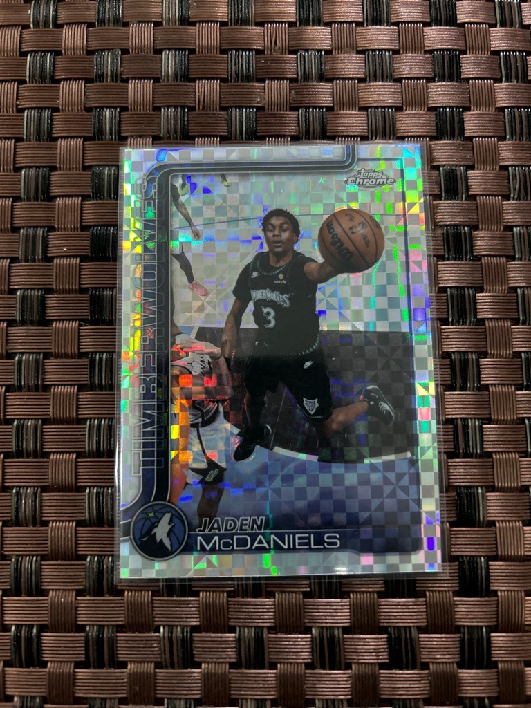 Jaden McDaniels (Note: This is a basketball card, not a football card)