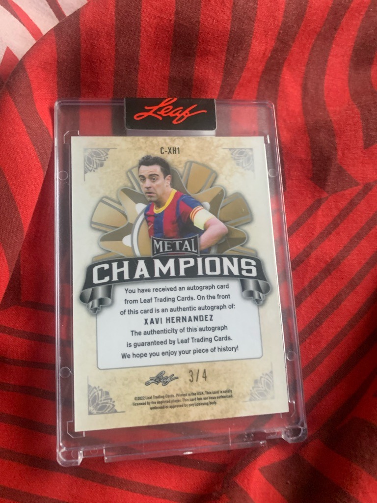 Xavi Hernandez (Note: This is a soccer/association football player, though evaluated under sports card criteria)