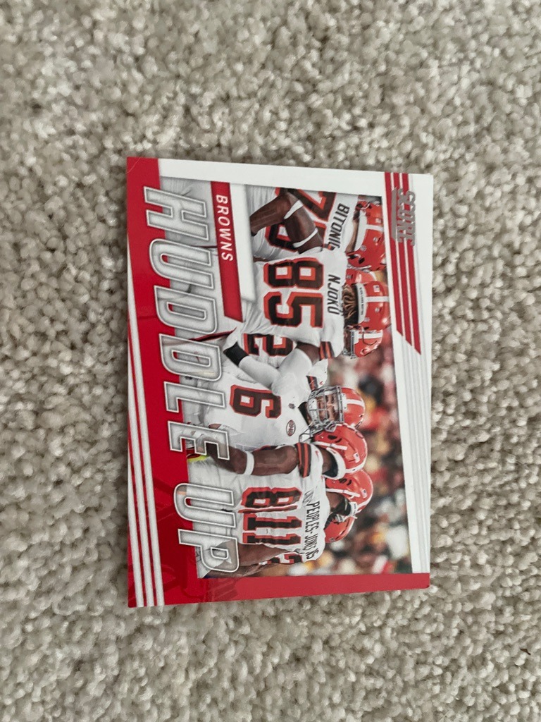 David Njoku, Joel Bitonio, Donovan Peoples-Jones (Cleveland Browns Team Card)